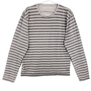 Levis Sweatshirt Youth XXL Gray Striped Long Sleeve Grunge Style Crew Neck Top